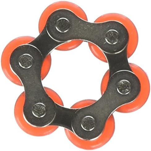 Bike Chain Roller Fidget Toy Stress Reducer for ADD ADHD Anxiety Autism Adults Kids by NewStarFire (Red)