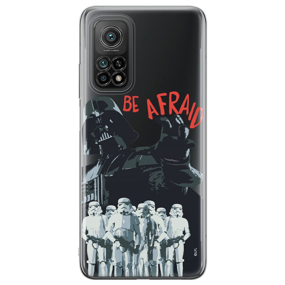 ERT GROUP mobile phone case for Xiaomi MI 10T 5G / MI 10T PRO 5G original and officially Licensed Star Wars pattern Darth Vader 018 adapted to the shape of the mobile phone, partially transparent