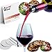 Arcs Wine Pourer Disc Set of 22 with 2 Designs – Best Drip Stop Pour Spouts – Thin Flexible and Reusable Drop Stop Disks