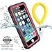 Temdan 33ft/10m Deep Floatable Waterproof Case for iPhone 6/6s(4.7inch) with Float Strap-Pink/Clear