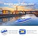 WomToy SGOTA RC Boat, 2.4GHz High Speed Remote Control Boats for Lake/Pool/Pond, Electric RC Racing Boats for Adults & Kids