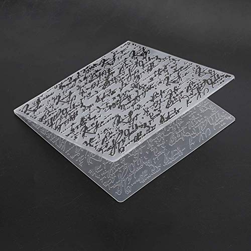 2Pcs Embossing Folders, 15x15cm Plastic Template Craft Concave-Convex Scrapbooking Template for Card Making Photo Album Decoration