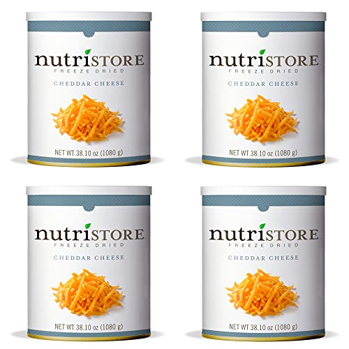 Nutristore FreezeDried Cheddar Cheese Shredded (4Pack) Amazing