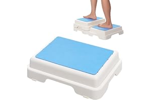 Wefaner Bath Step,Set of 3 Stackable Bathtub Non Slip Safety Step Stool, Indoor/Outdoor Handicap Wideing Hands Free Platform 