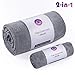 LEVOIT Yoga Mat Towel, Hot Yoga Non-Slip Microfiber Mat Towel, Hand Towel, 2 in 1 Set, Super Soft Sweat Absorbent Fast Dry, Ideal for Pilates, Bikram, Sports, Workout & More