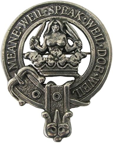 Scottish Clan Crest Pewter Badge or Brooch - Choice of 50 Clans. Robust construction and Premium Quality. Made in Glasgow.