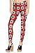 COCOLEGGINGS Womens 3D Poker Digital Printed Aesthetic Sport Pants Leggings One Size