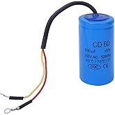 Acogedor CD60 Run Start Capacitor 250VAC 500uF for Motor | for Refrigerators, Air Conditioner, Motor, Air Compressor