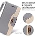 ProCase Wallet Case for iPhone 8 Plus/7 Plus 5.5 Inch, Flip Fold Card Case Stylish Slim Stand Cover with Wallet Case Fits for iPhone 8 Plus/iPhone 7 Plus 5.5” -Grey