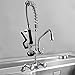 MaxSen Commercial Faucet with Sprayer Wall Mount Faucet Adjustable 4