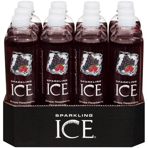 Sparkling Ice Flavored Water, Grape Raspberry, 12 Count