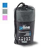 j2 Line Set of 2 Camping Towels & Sport Towels - Super Absorbent and Quick Drying! Travel, Beach, Pool, Bath or Gym - 100% Satisfaction