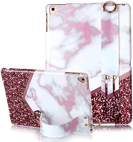 New iPad 9.7 2017/2018 case, Yoomer Marble Design Slim Thin Soft TPU Bumper Glossy Skin Anti-Scratch Protective Case with Adjustable Stand for iPad 9.7 5th / 6th Generation