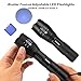 Flashlights T6 LED Handheld Torches Flashlights Brightness with Adjustable Focus and 5 Light Modes, Outdoor Water Resistant for Comping Hiking etc (Black, T6-2)…