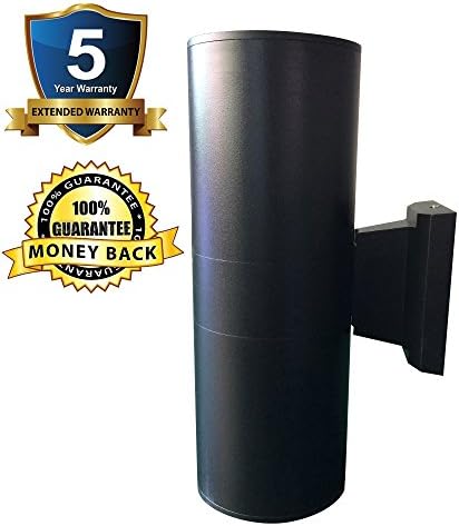 Outdoor Wall Lamp LED Up Down Wall Light Sconces Cylinder Exterior Lantern 20W Ultra Bright 2000lm Waterproof IP65 (Daylight 6000K), 5 Years Warranty