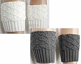 Women Winter Leg Warmer Cozy Soft Crochet Knit Boots Cuffs by Secret Life