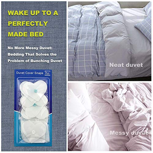 AURIZE 16 Pcs/Lightweight Duvet Cover Snaps Fasteners Comforter Holder