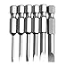 Feamos 6Pcs Flat Head Slotted Tip Screwdrivers Bits 50mm 2.0-6.0mm