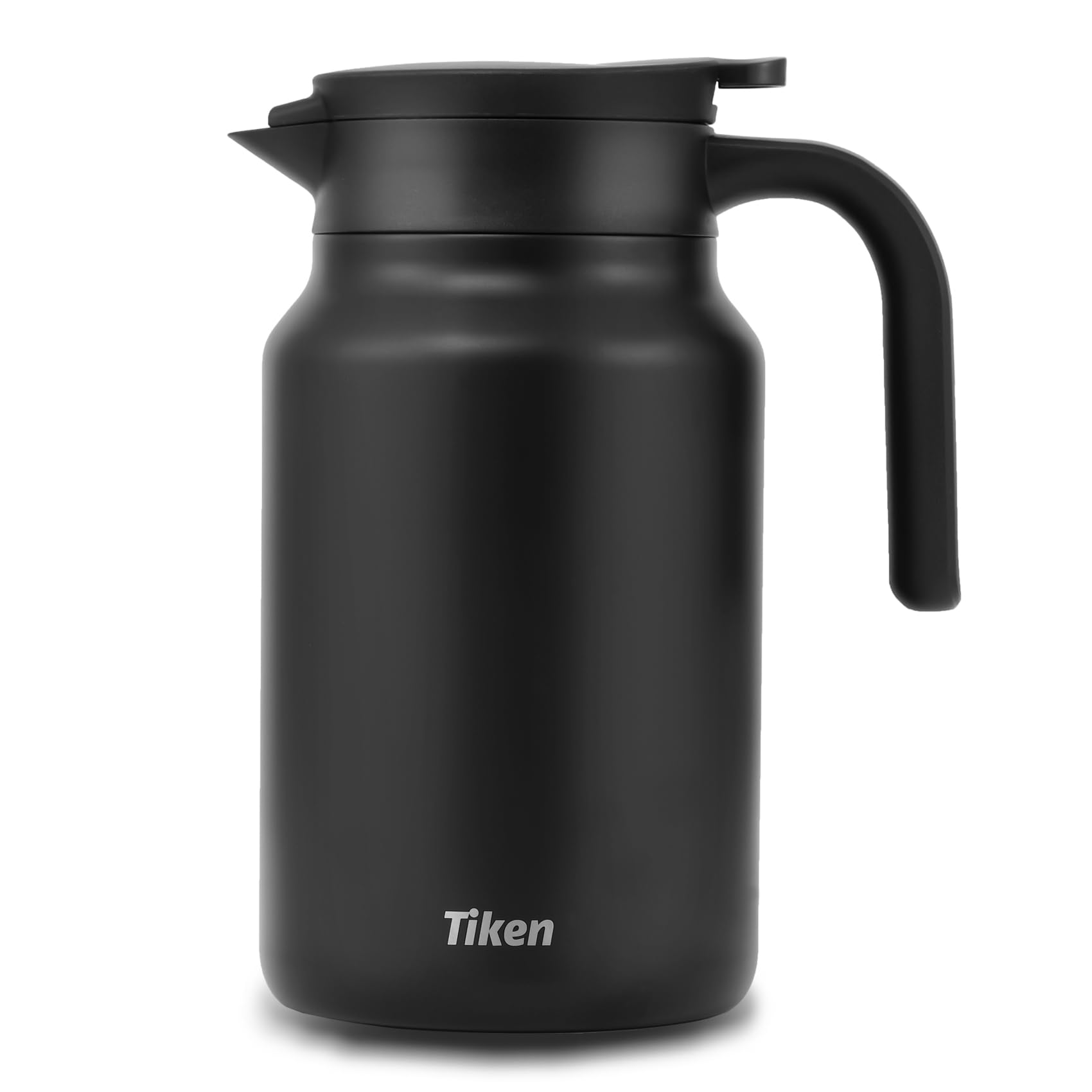 Tiken 1.5L Thermal Coffee Carafe Jug, Double Walled Stainless Steel Insulated Vacuum Coffee Flask for Hot &Cold Drinks