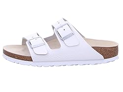 Birkenstock Unisex Arizona White Sandals - 6-6.5