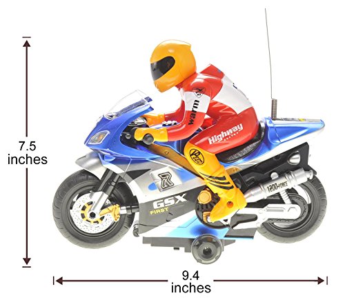 CHIMAERA RC Radio Control Hobby Toy Motorcycle GSX 360 Electric RTR (Blue)