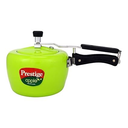 Prestige Apple Plus 3 Ltr Green Aluminium Pressure Cooker Inner lid
