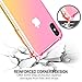 SALAWAT for iPhone Xs Case, Clear iPhone X Case Cute Gradient Slim Anti Scratch TPU Phone Case Cover Reinforced Corners Shockproof Protective Case for iPhone X/Xs (Pink Gold)