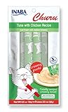 Ciao Churu Cat Treat Creamy Puree (Tuna with Chicken Recipe, 4 tubes/pack)