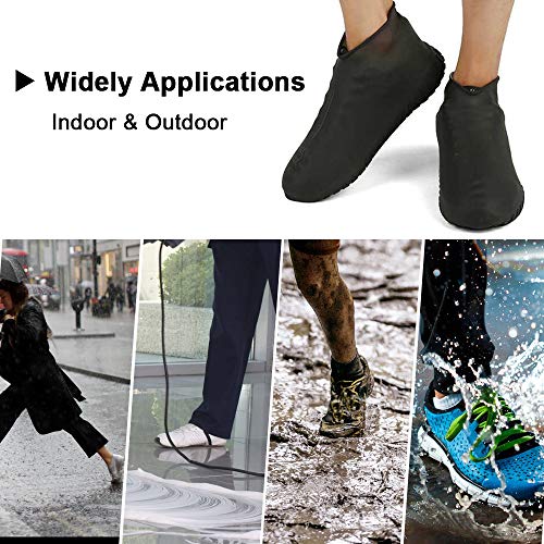 image for Nirohee Silicone Shoes Covers, Shoe Covers, Rain Boots Reusable Easy t