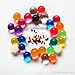 8 Ounces, About 20,000 Large Marble Size JellyBeadZ Water Bead Gel, for Stress Balls, Bright Rainbow Mix