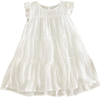little girls white sundress