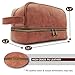 Cevetta Leather Toiletry Bag For Men (Dopp Kit) with free Travel Bottles