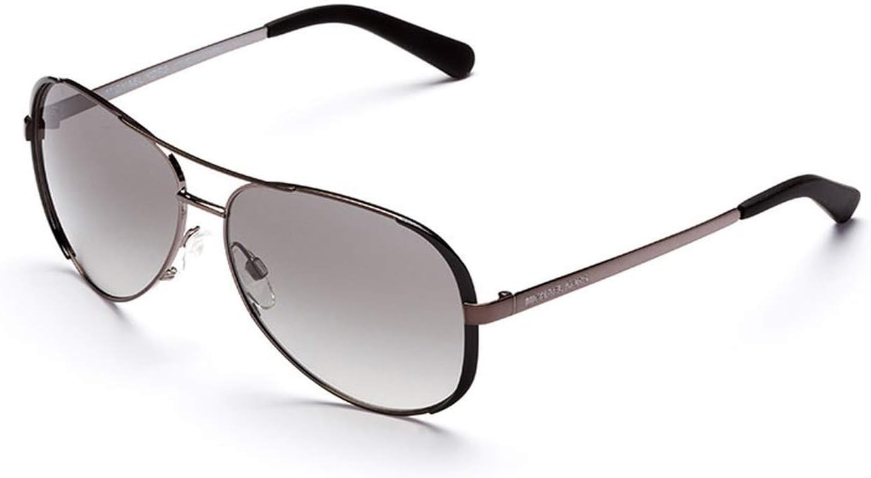Women's MK5004 Gunmetal/Black/Grey Gradient Sunglasses, 59MM