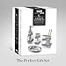 Creative Scents Bathroom Accessories set, 4-Piece Silver Mosaic Glass Luxury Bathroom Gift Set, Includes Soap Dispenser, Toothbrush Holder, Tumbler & Soap Dish – Finished in Stunning Silver