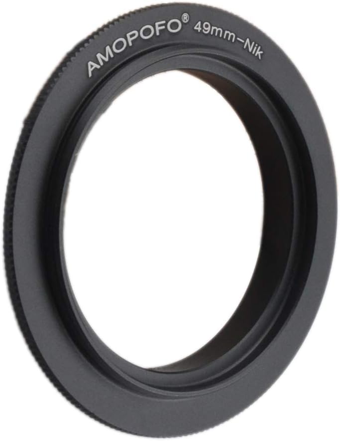 49mm Filter Thread Macro Reverse Mount Adapter Ring, for Nikon D7500 D7100 D7000 D5600 D5200 D500 D90 D810A,D7200, D5500,D750,D810,D5300,D3300,Df, D610 DSLR Cameras