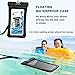 ZEINZE Floating Waterproof Phone Pouch IPX8 Universal Waterproof Phone Case Drg Bag for iPhone Xs/Xr/X/8Plus/8/7Plus/7/6s/6 /Samsung Galaxy S10/S9/S8/S7 Devices Up to 6.2