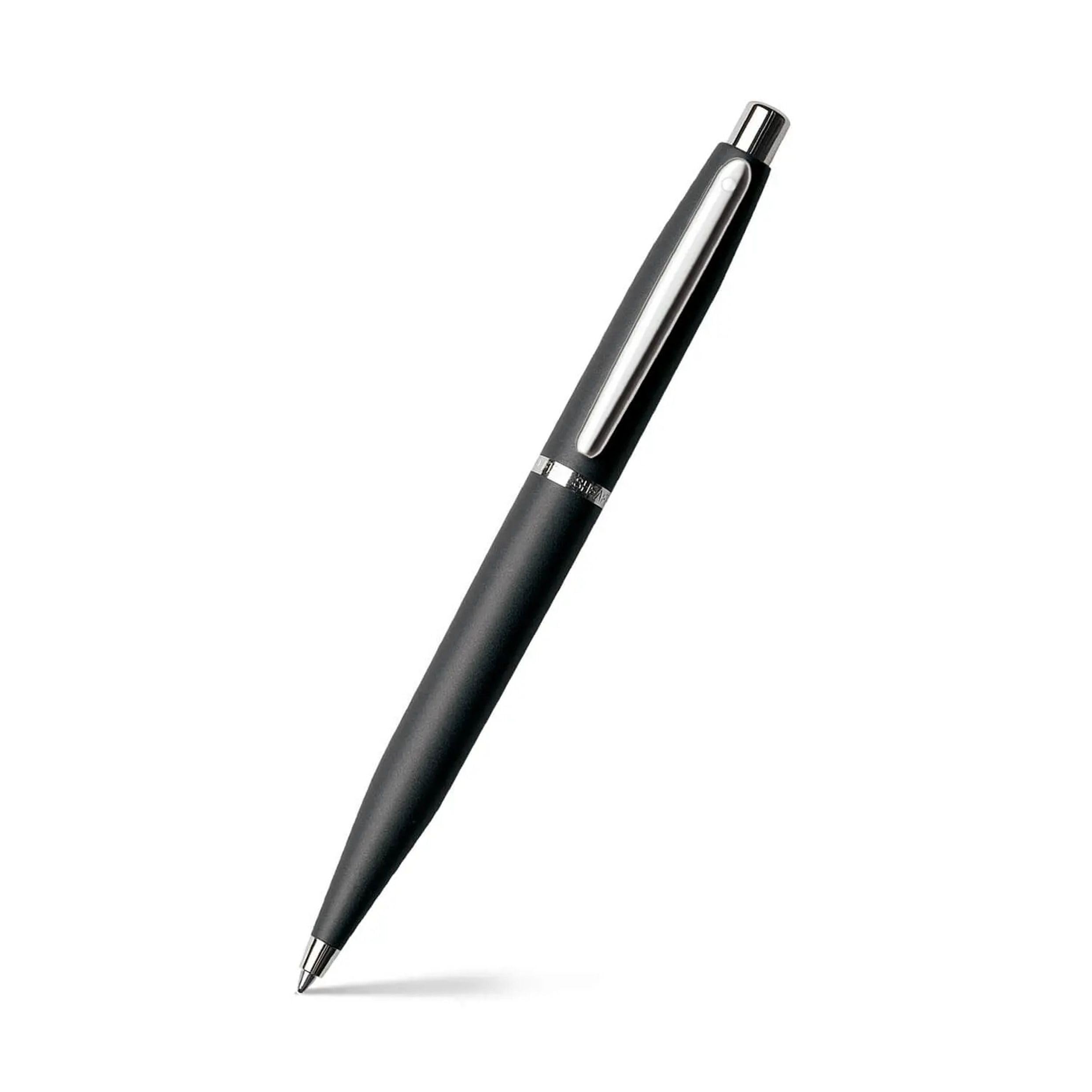 Sheaffer VFM - Refillable ballpoint pen, matte black finish, nickel plate trim