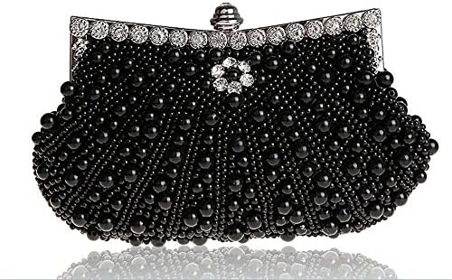Satin with Pearl and Diamond Wedding/Special Occasion Evening Handbags/Clutch