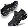 YHOON-Womens-Walking-Shoes-Sock-Sneakers-Slip-on-Mesh-Platform-Air-Cushion