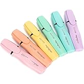 ZEYAR Aesthetic Highlighter Pen, Chisel Tip Marker Pen, AP Certified， Assorted Colors, Water Based, Quick Dry, Cute Highlight