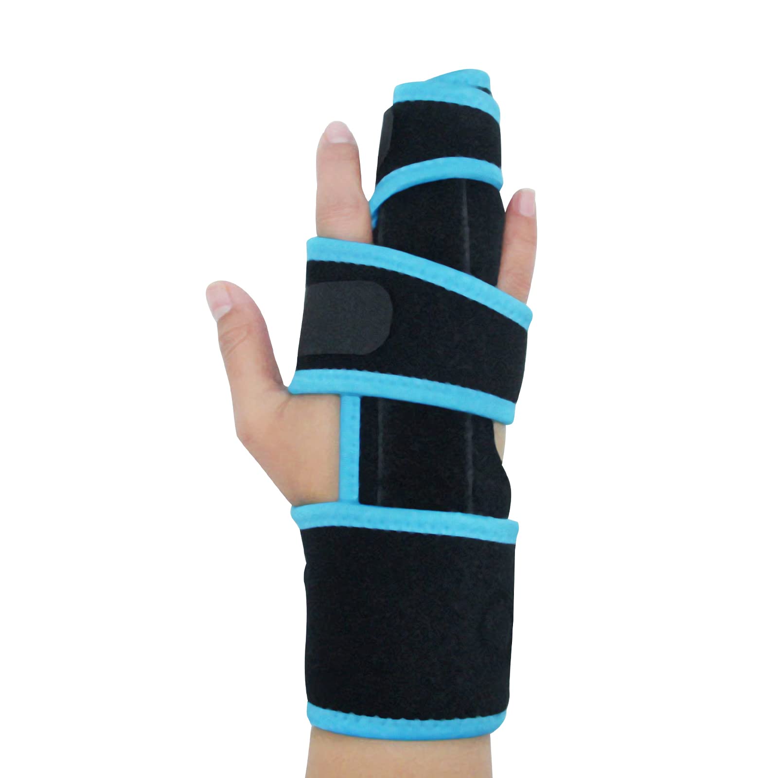 NICEYEA Finger Splint Adjustable Finger Brace Metacarpal Finger Splint Hand Brace for Trigger Finger, Injury, Fracture, Broken, Tendonitis, Pain Relief, Left or Right Hand