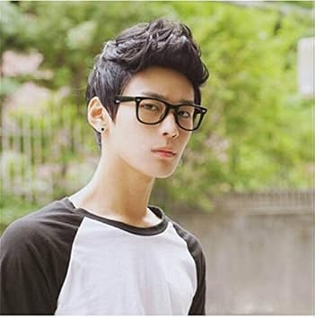 Atozwig Handsome Sunshine Boys Short Straight Layers Natural Hair