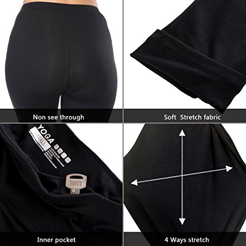 image for Fengbay Capris Leggings, Capris Yoga Pants Tummy Control Workout Runni