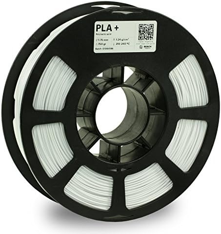 KODAK PLA PLUS Filament 2.85mm for 3D Printer, White PLA +, Dimensional Accuracy +/- 0.02mm, 750g Spool (1.7lbs), 2.85 PLA Filament used as 3D Printing Filament to refill most FDM Printers