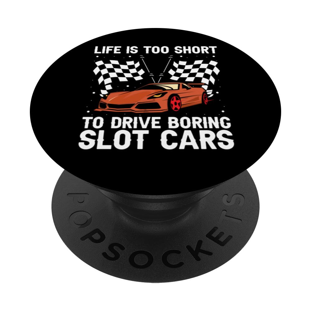 Slot Car Track Quote for Vintage Track Slot PopSockets Swappable PopGrip