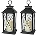 6-Decorative Lanterns Cross-X-Design with LED-Flameless Flickering-Candle