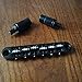 MENSANL Black Roller Saddles Tune-O-Matic Bridge for Les Paul LP Guitar Good for Bigsby