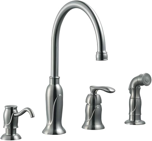 Design House 525808 Madison Single Handle Kitchen Faucet With Side