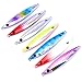 Aorace 7pcs/lot 30g/7.6cm Minnow Metal Lure 3D Eyes Hard Bait Casting Jigging Hard Lure Bass Trout Salmon Lures Without Hooks