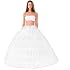 Jupon Crinoline Pour Robe De Mariée - 3 Cerceaux, Longueur 93 Cm, Taille élastique 32-42 (XS-M) - Blanc, Effet Volumineux Sans Armature Rigide - 9